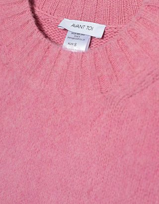 Brushed Wolle-Kaschmir Oversize-Pullover