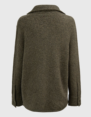 Oversize Woll-Hemd mit Kaschmiranteil