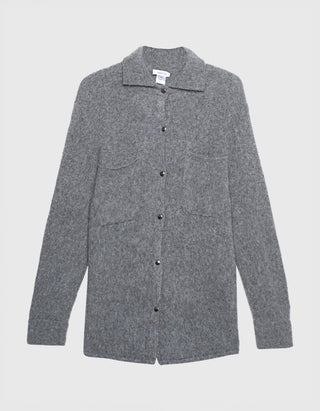 Oversize Woll-Hemd mit Kaschmiranteil