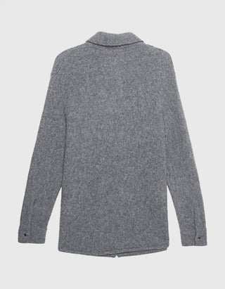 Oversize Woll-Hemd mit Kaschmiranteil
