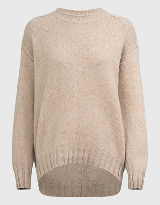 Merino-Kaschmir-Pullover im Oversize-Look