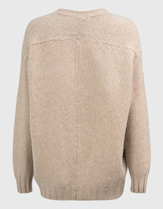 Merino-Kaschmir-Pullover im Oversize-Look