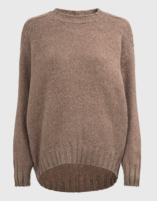 Merino-Kaschmir-Pullover im Oversize-Look