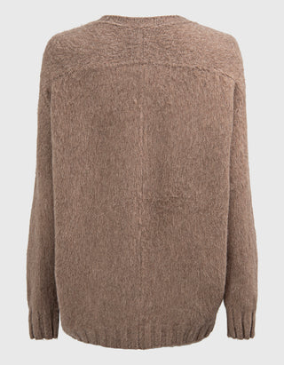 Merino-Kaschmir-Pullover im Oversize-Look