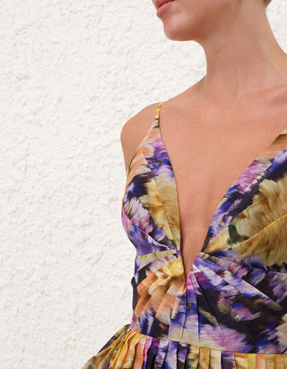 Leinen-Seide Mini-Trägerkleid Luna