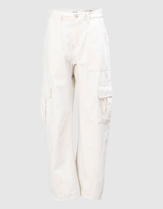 High-Rise Cargo-Jeans Barrel