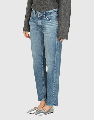 Washed-out Straight-Leg Jeans