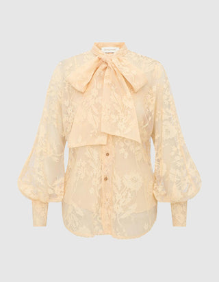 Spitzen-Bluse Valiant Lace Pussybow