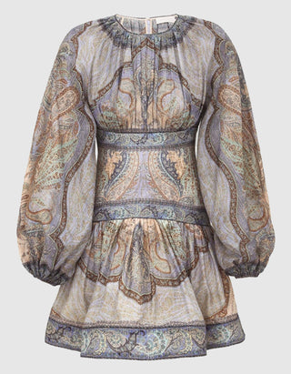 Gemustertes Mini-Kleid Wanderlust