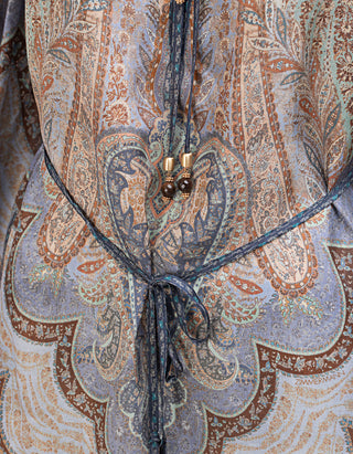 Seiden-Tunika Wanderlust mit Binde-Details