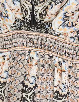 Gemustertes Maxi-Kleid Sandra