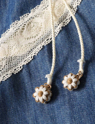 Maxi-Trägerkleid Awaken Denim mit Häkelspitze