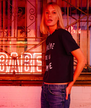 Bedrucktes Oversize T-Shirt Shrunken Boy