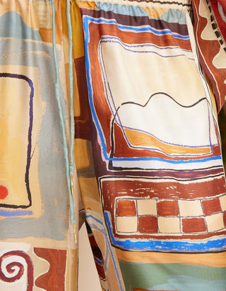 Wide-Leg Seiden-Hose Michelle