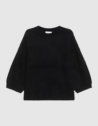 Gerippter Kaschmir-Mix Pullover Aijana