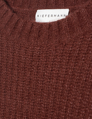 Gerippter Kaschmir-Mix Pullover Aijana