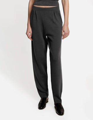 Merinowoll-Strickhose Gwenna mit elastischem Bund