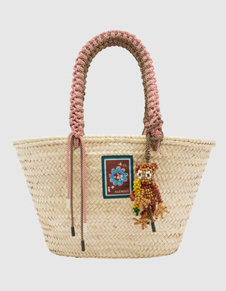 Maxi Korb-Tasche Macrame Maxi mit Bag Charms