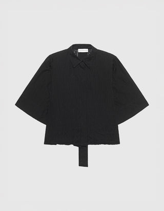 Strukturierte Bluse Rediana mit Binde-Detail am Rücken