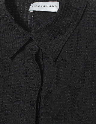 Strukturierte Bluse Rediana mit Binde-Detail am Rücken