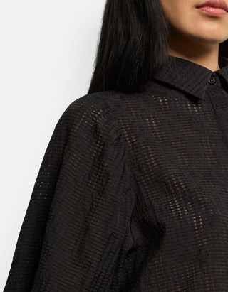 Strukturierte Bluse Rediana mit Binde-Detail am Rücken