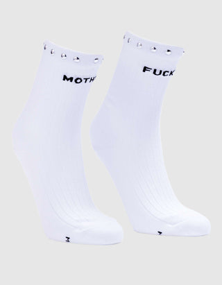 Bedruckte Socken The Half Step mit Nieten