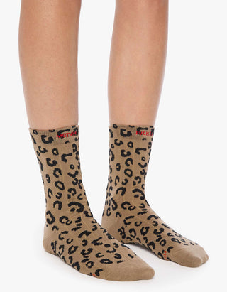 Bedruckte Socken mit Label-Stickerei