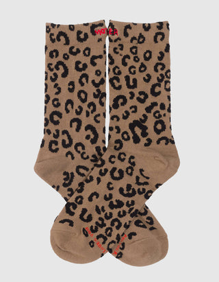 Bedruckte Socken mit Label-Stickerei