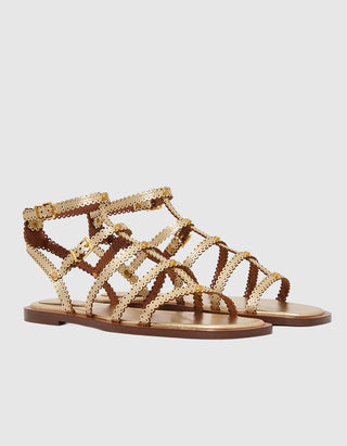 Leder-Sandalen Goldie