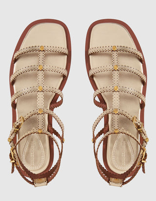 Leder-Sandalen Goldie