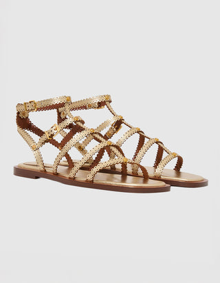 Leder-Sandalen Goldie
