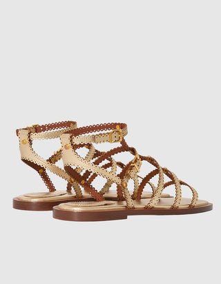 Leder-Sandalen Goldie