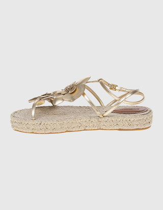 Sandalen Espadrille Orchid mit Lederdetails