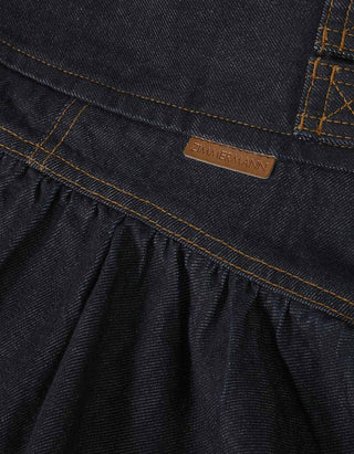 Mini-Rock Denim Cargo mit Kontrastnähten