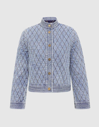 Gesteppte Jeansjacke Indra