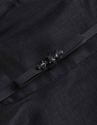 Leinen-Seiden-Mix Kleid Luna Midi