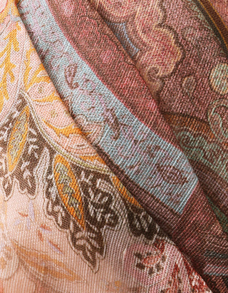 Leinen-Seiden-Kleid Alchemy mit Bindegürtel