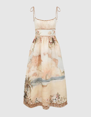 Gemustertes Midi-Kleid Mahon Picnic