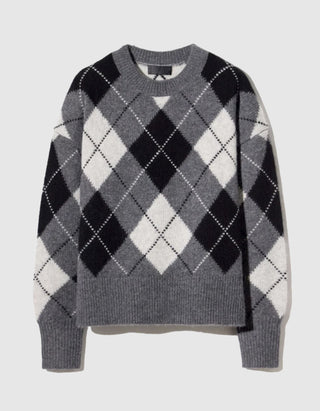 Kaschmir-Seiden-Mix Pullover Donnika Argyle