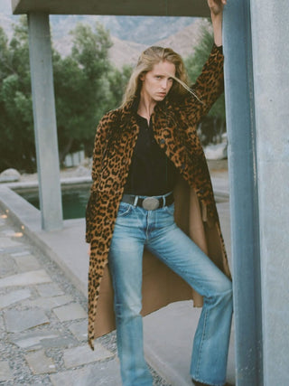 Oversize Shearling-Mantel Davelle