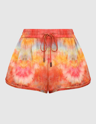 Gemusterte Seiden-Shorts Alchemy