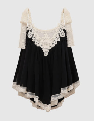 Top Roselight Cami mit Spitzendetails