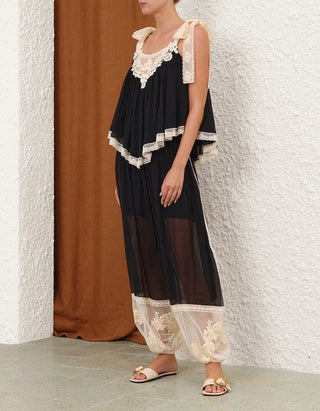 Top Roselight Cami mit Spitzendetails