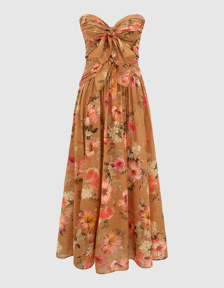 Midi-Kleid Mahon mit Schleifen-Details