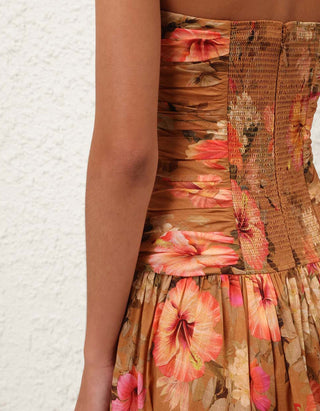Midi-Kleid Mahon mit Schleifen-Details