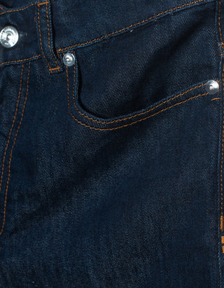 Wide-Leg Jeans Lupe mit Seiden-Anteil