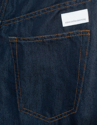 Wide-Leg Jeans Lupe mit Seiden-Anteil