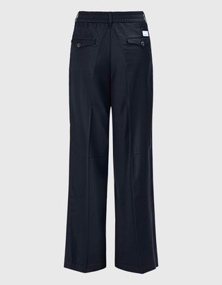 Wide-Leg Woll-Hose Astrid mit Seidenanteil