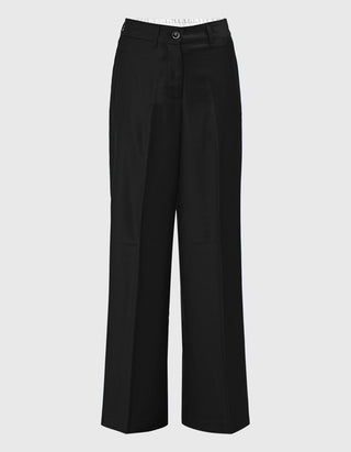 Wide-Leg Woll-Hose Astrid mit Seidenanteil