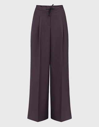 Wide-Leg Bundfaltenhose Eldara
